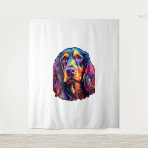 Tapiz Gordon Setter Neon Design
