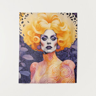 Tapiz Gorgeous Drag Queen Red Hair