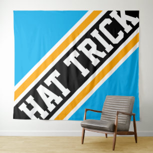 Tapiz GORRA TRICK Azure Blue Black Yellow Hockey Stripes
