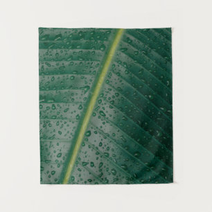 Tapiz Gotas de agua en hojas de banano