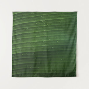 Tapiz Gotas de agua en hojas verdes