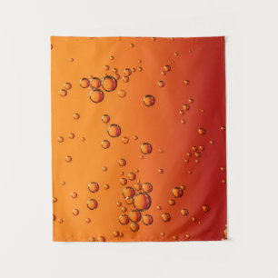 Tapiz Gotas de agua en la superficie naranja