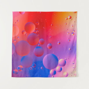 Tapiz gotas oleosas en el agua con un fondo colorido, ce
