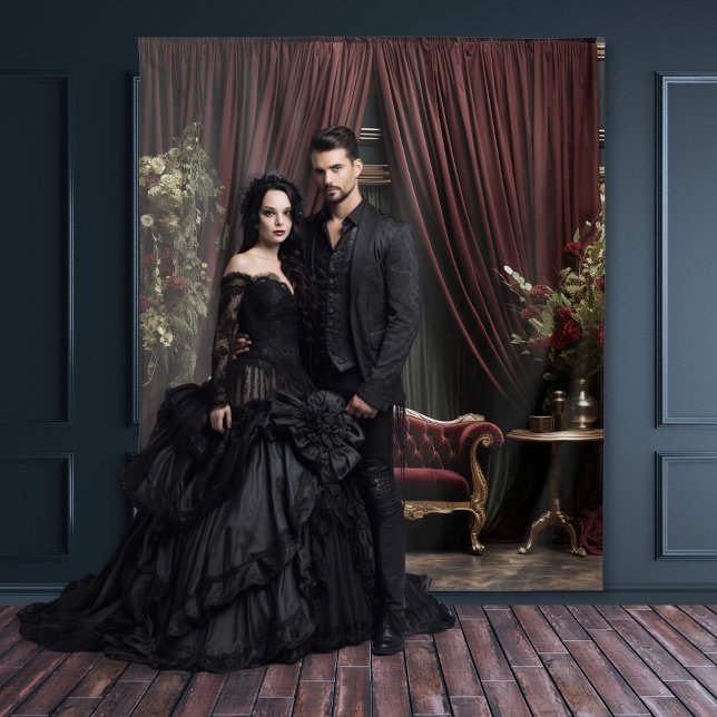 Tapiz Gothic Moody Dark Victorian Burgundy Green Parlour (Subido por el creador)
