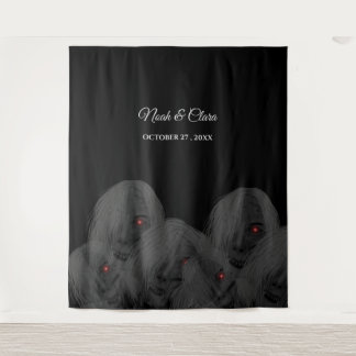 Tapiz Góticos Fantasmas Negros - Halloween Oscuro y Mela