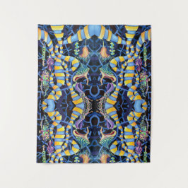 Tapiz Graceful Hand Pintado de orquídeas tropicales exót