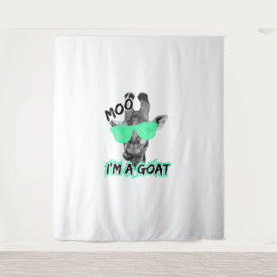 Tapiz Graciosa jirafa Shirt Moo Soy un animal de zoológi