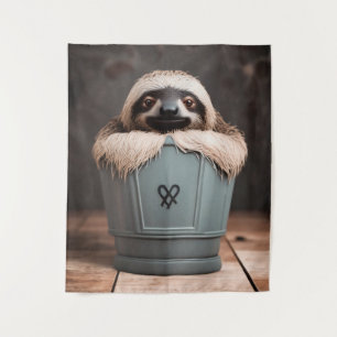 Tapiz Gracioso Baño Decoración Pared Art Sloth