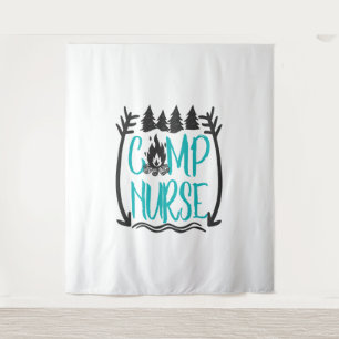 Tapiz Gracioso campamento de verano Enfermería de enferm
