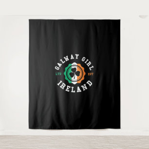 Tapiz Gracioso Galway Chica Ireland Shamrock Irish Pride