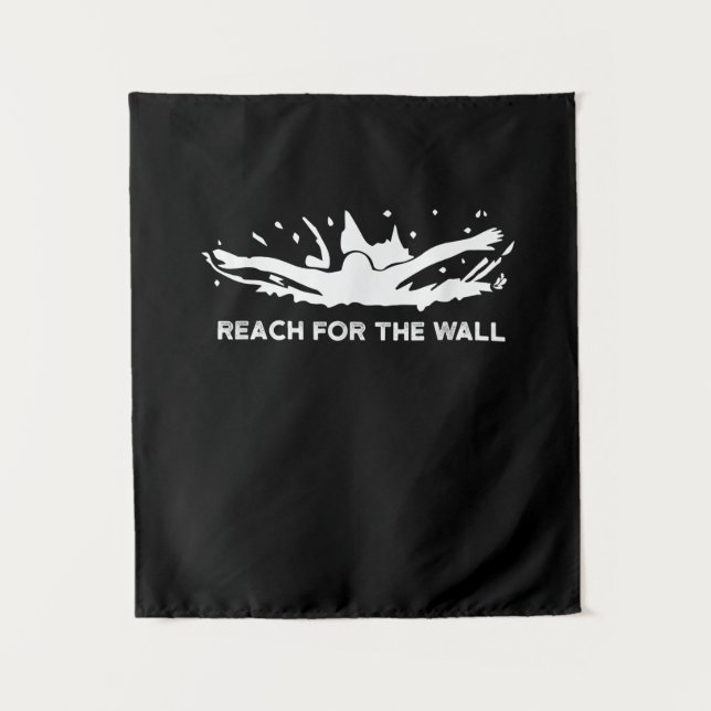 Tapiz Gracioso Natación Regalo Equipo Deportivo De Natac (Anverso)