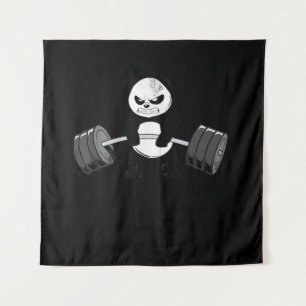 Tapiz Gracioso Panda Workout Kitten Gym Deadlift Power