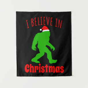 Tapiz Gracioso Pie Grande Que Creo En Los Navidades
