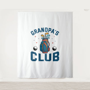 Tapiz Gracioso regalo del club de golf del abuelo