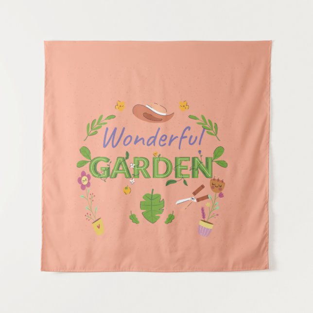 Tapiz Gracioso regalo para las mujeres jardineras (Anverso)