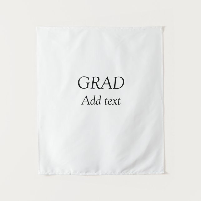 Tapiz Grad simple minimalista graduación elegante modern (Anverso)