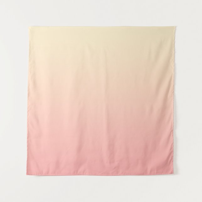 Tapiz Gradiente de amarillo claro y rosa (Anverso)