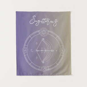 Tapiz Gradiente de signo de estrella Sagittarius zodiac 