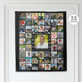 Tapiz Graduación 55 Collage de fotos Personalizado fondo