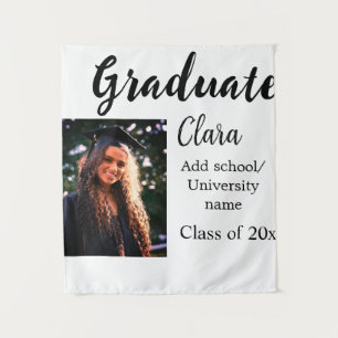 Tapiz Graduación agregar nombre clase de 20xx felicitaci