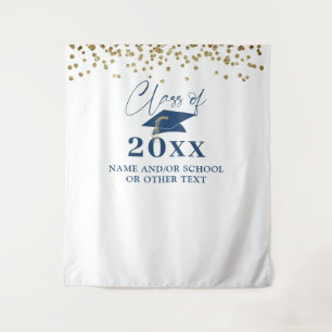 Tapiz Graduación Clase Azul Año de fondo