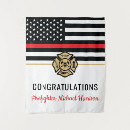 Tapiz Graduación de Bandera Roja de la Academia de Bombe