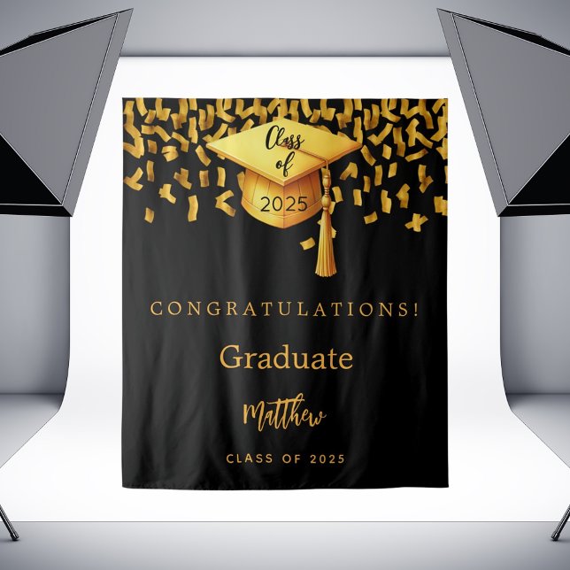 Tapiz Graduación de la fiesta de capitalización de oro n (Subido por el creador)