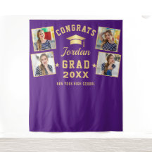 Graduación Púrpura Moderna 4 Fondo De La Cabina De