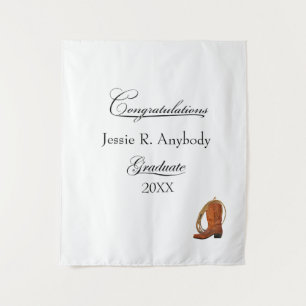 Tapiz Graduación Western Rústica