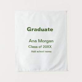 Tapiz Graduado agregar nombre clase de nombre de escuela