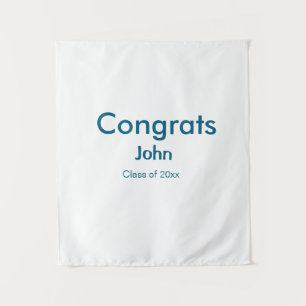 Tapiz graduado chico agregar nombre felicitaciones fecha