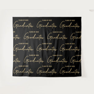 Tapiz Graduados de la promoción 2025 de Black Gold Gradu