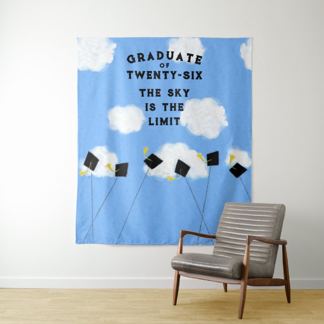 Tapiz Graduation Party Class of 2025 Photo Backdrop Back (In situ)