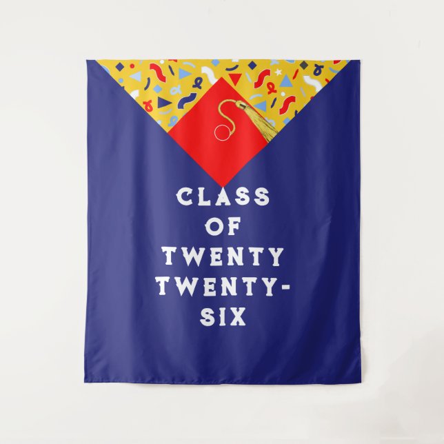 Tapiz Graduation Party Class of 2025 Photo Backdrop Back (Anverso)