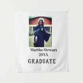 Tapiz Graduation photo name year class university simple