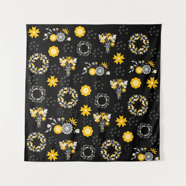 Tapiz Gráfica de Flores (Anverso)