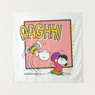 Tapiz Gráfico cómico de Charlie Brown y Lucy
