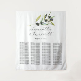 Tapiz Gráfico de asientos de señalización de bienvenida 