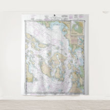 Gráfico del Estrecho de Juan de Fuca al Estrecho d