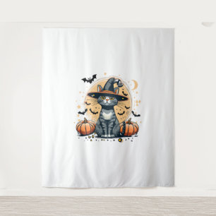 Tapiz Gráficos de gato curado rodeados 1