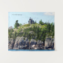 Tapiz Gran angular del faro de Huron Island