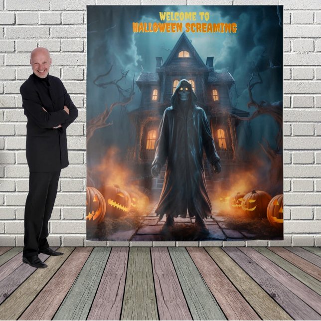 Tapiz Gran Escaparate de Halloween Colgando Fondo (Subido por el creador)