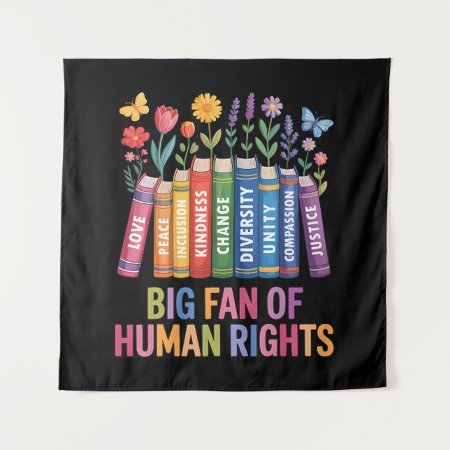 Tapiz Gran fan de los derechos humanos (Anverso)