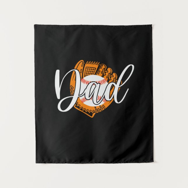 Tapiz Grandfather Quotes | Baseball Dad (Anverso)