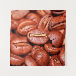 Tapiz Granos de café marrones asados