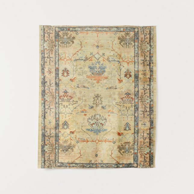 Tapiz Grasos polvorientos amarillos finos  (Anverso)