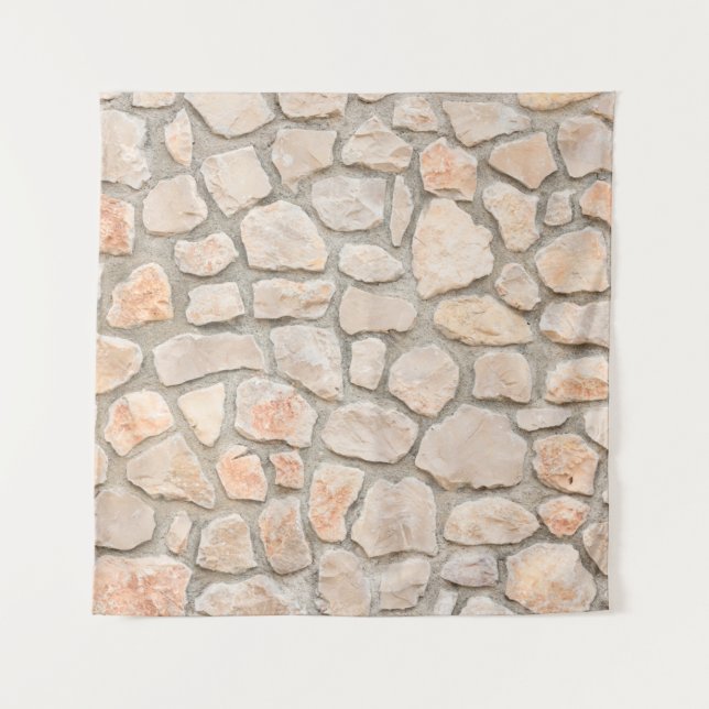 Tapiz Gray stone wall background. stone, texture, wall,  (Anverso)