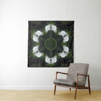 TAPIZ GREEN ABSTRACT DRAWING. SAMER BRASIL 1