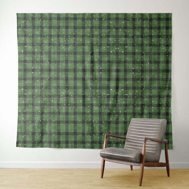 Tapiz Green family christmas wallpaper (In situ (horizontal))