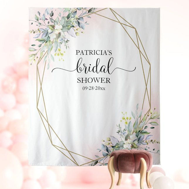 Tapiz GreenBridal Shower Backdrop Photo Prop (Subido por el creador)